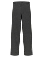 CELLAR DOOR Gray Polyester Casual Pants