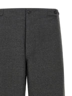 CELLAR DOOR Gray Polyester Casual Pants