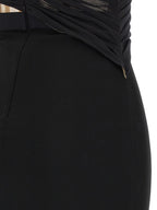 Nensi Dojaka Black Viscose Long Dress