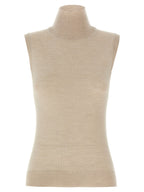 Sportmax Beige Virgin Wool Cardigan