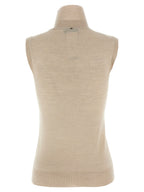 Sportmax Beige Virgin Wool Cardigan