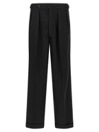 CELLAR DOOR Black Polyester Casual Pants
