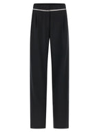 Nensi Dojaka Black Virgin Wool Casual Pants