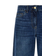 Elisabetta Franchi Blue Cotton Jeans Denim