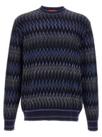 Missoni Blue Wool Cardigan