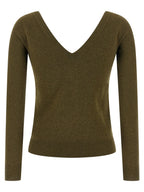Saint Laurent Bicolor Cashmere Cardigan