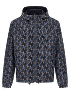Fendi Blue Polyester Shell Jacket