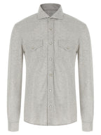 Brunello Cucinelli Gray Cotton Blouse