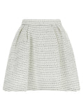 Alessandra Rich White Polyamide Long Skirt