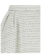 Alessandra Rich White Polyamide Long Skirt
