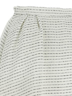 Alessandra Rich White Polyamide Long Skirt