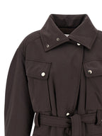 The Andamane Brown Polyester Parka