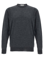 JOHN SMEDLEY Gray Merino Wool Cardigan