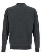 JOHN SMEDLEY Gray Merino Wool Cardigan