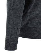 JOHN SMEDLEY Gray Merino Wool Cardigan