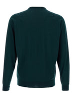 JOHN SMEDLEY Bicolor Merino Wool Cardigan