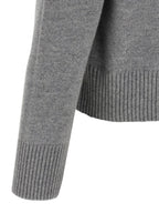 Ami Paris Gray Wool Cardigan