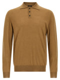 ZANONE Beige Cashmere Polo Shirt