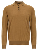 ZANONE Beige Cashmere Polo Shirt