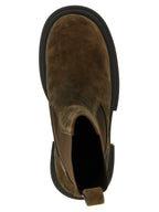 Rick Owens Brown Calfskin Ankle Boots