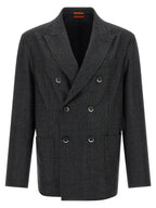 BARENA Gray Virgin Wool Blazer