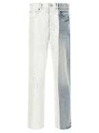 PURPLE Blue Cotton Straight-Leg Jeans