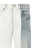 PURPLE Blue Cotton Straight-Leg Jeans