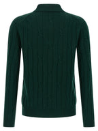 ZANONE Bicolor Virgin Wool Polo Shirt