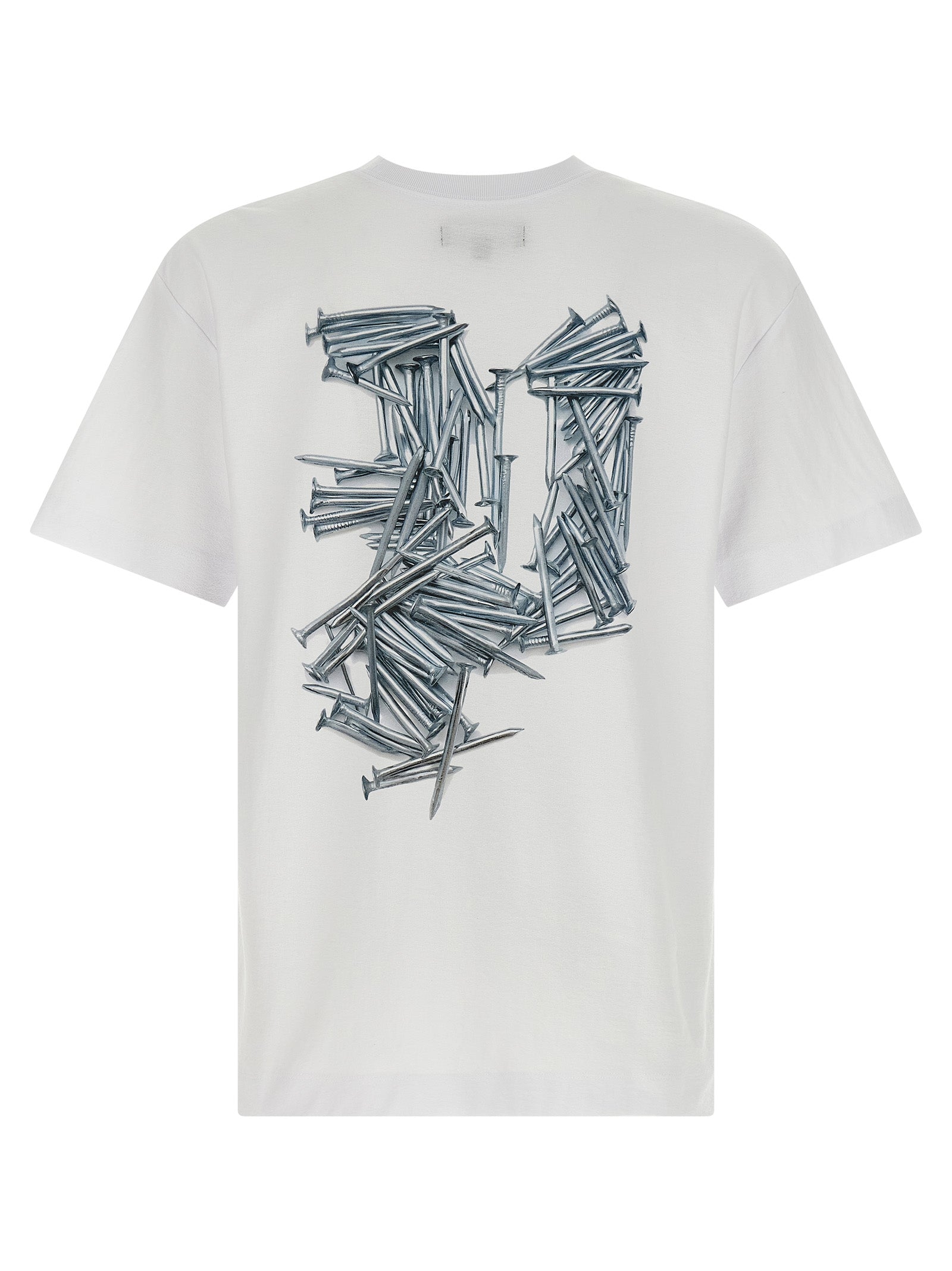 PURPLE White Cotton T-Shirt