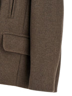 Dries Van Noten Brown Wool Coat