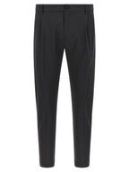 Department 5 Gray Virgin Wool Cropped Pants