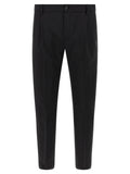 Department 5 Black Virgin Wool Cropped Pants