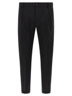 Department 5 Black Virgin Wool Cropped Pants