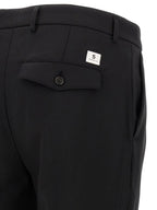 Department 5 Black Virgin Wool Cropped Pants