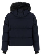 Moose Knuckles Blue Nylon Full-Length Jacket