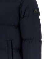 Moose Knuckles Blue Nylon Full-Length Jacket