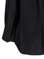 Alberto Biani Black Silk Blouse