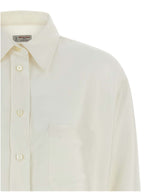 Alberto Biani White Silk Blouse