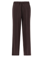Alberto Biani Brown Triacetate Casual Pants