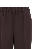 Alberto Biani Brown Triacetate Casual Pants