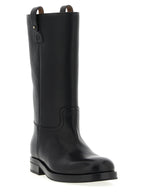Church's Black Calfskin Over The Knee