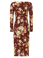 Dolce & Gabbana Multicolor Elastane Midi Dress