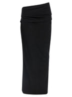 Entire Studios Black Wool Midi Skirt