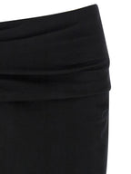 Entire Studios Black Wool Midi Skirt