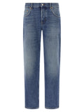 Department 5 Blue Cotton Straight-Leg Jeans