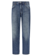 Department 5 Blue Cotton Straight-Leg Jeans