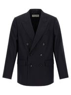 Dries Van Noten Blue Wool Blazer