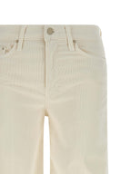 Mother Denim White Cotton Flared Pants