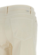 Mother Denim White Cotton Flared Pants