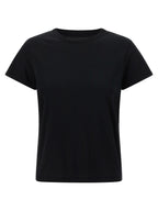 Mother Denim Black Cotton T-Shirt